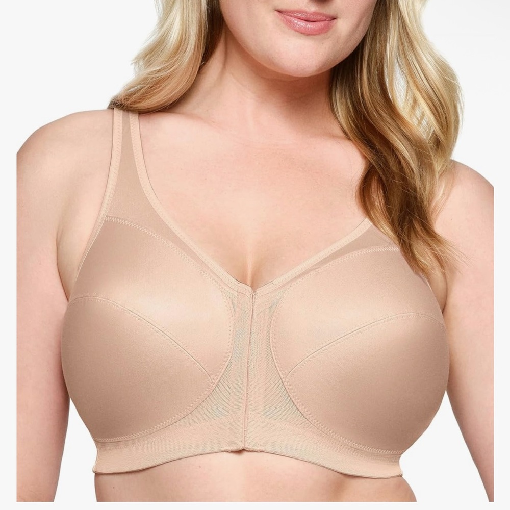 Glamorise Women's MagicLift Front Close Posture Back Bra #1265 NWOT size 54B